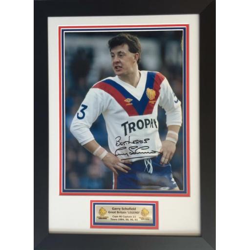 Garry Schofield Great Britain Signed Framed Photo Display