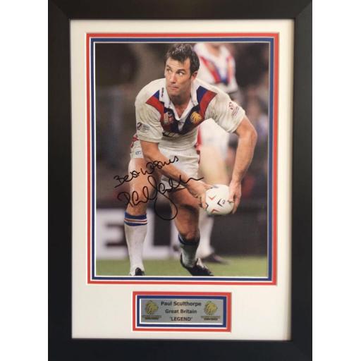 Paul Sculthorpe GB Signed Framed Photo Display
