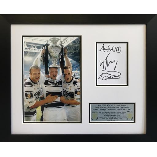 Hull FC Signed 2005 Challenge Cup Display