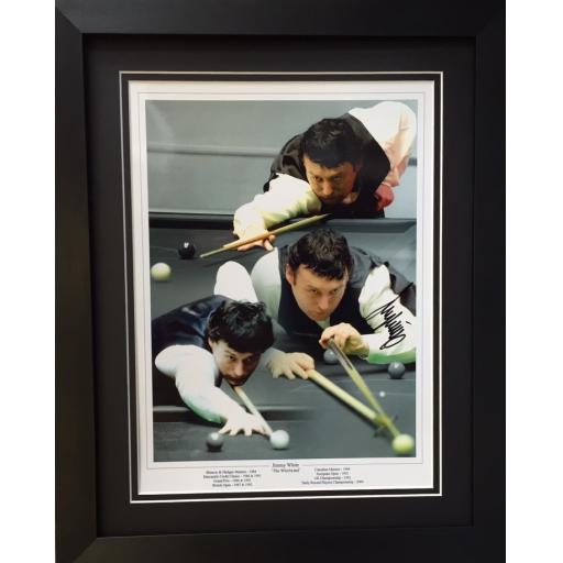 Jimmy White Signed Photo Display