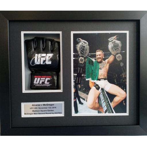 Conor McGregor Signed UFC Mitt Display