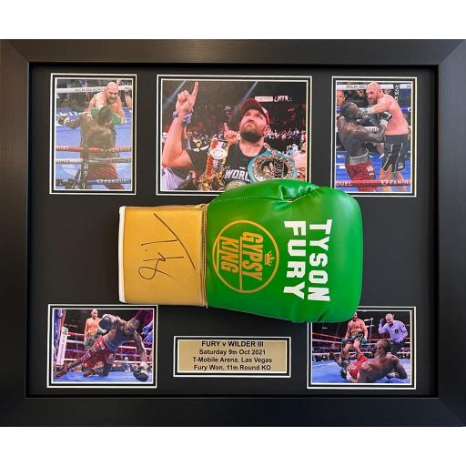 Tyson Fury Signed Boxing Glove Display