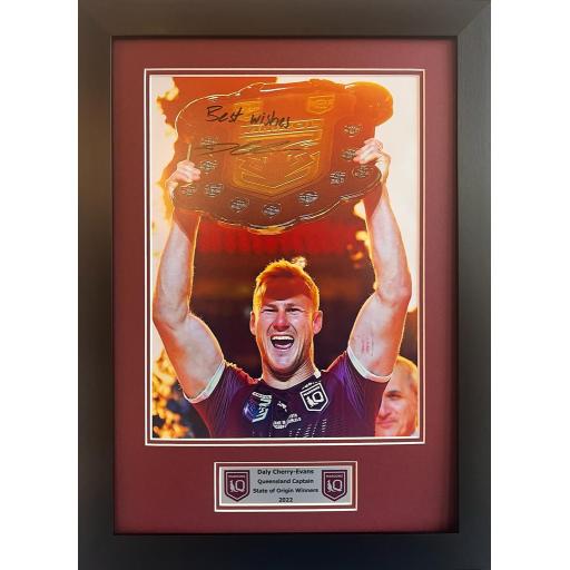 Daly Cherry-Evans Queensland Signed Photo Display