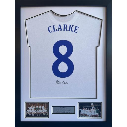 Allan Clarke Leeds United Signed Shirt Display
