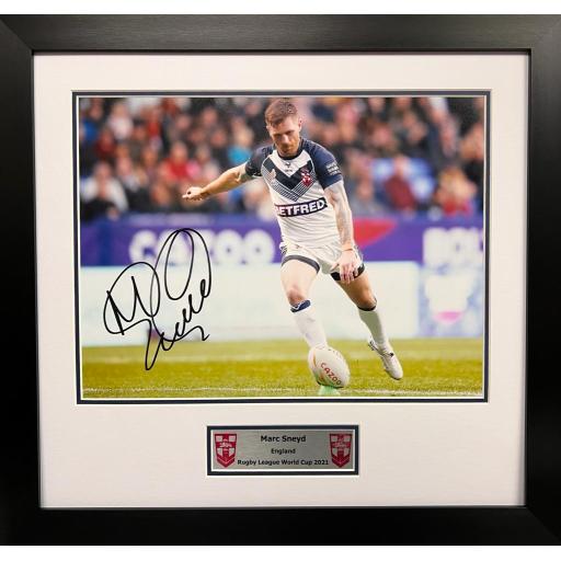 Marc Sneyd Signed England Photo Display