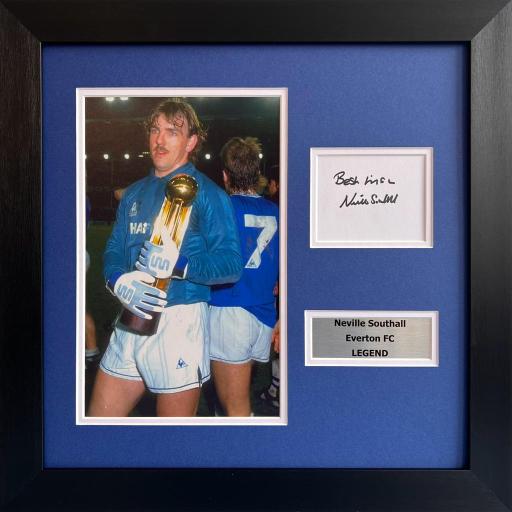 Neville Southall Signed Everton FC Photo Display