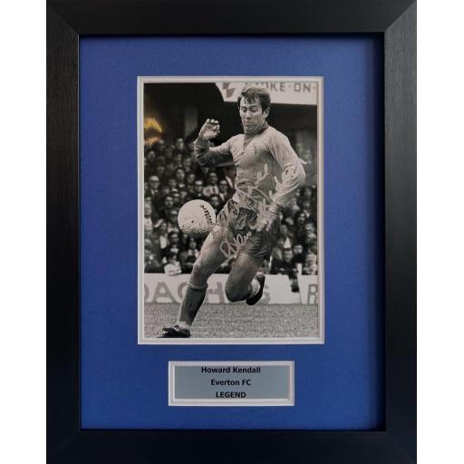 Howard Kendall Everton FC Signed Photo Display