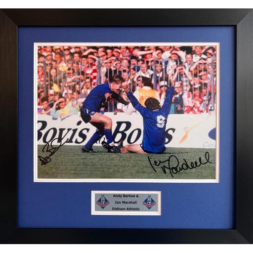Andy Barlow & Ian Marshall Oldham Athletic Signed Photp