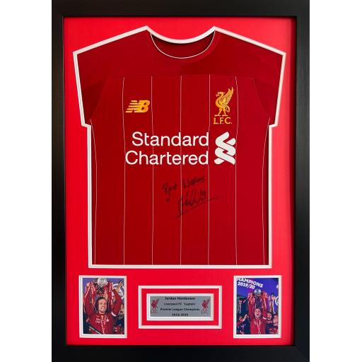 Jordan Henderson Liverpool FC Signed Shirt
