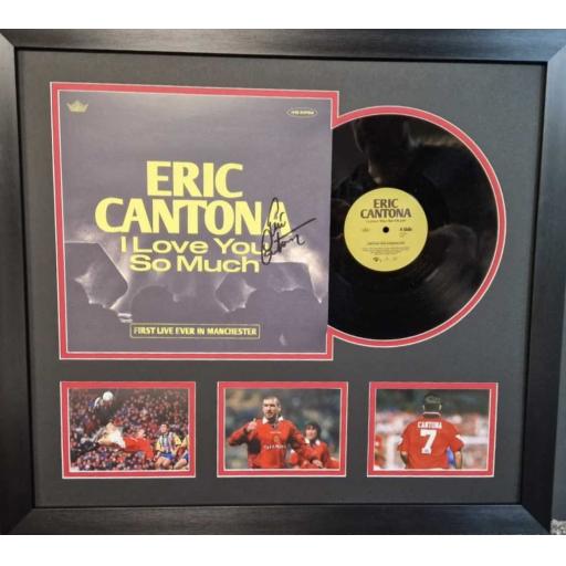 Eric Cantona Signed Album Cover