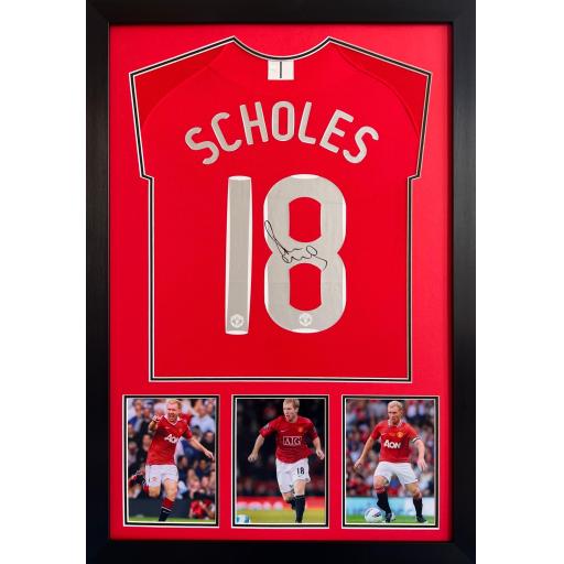 Paul Scholes Signed Manchester United Shirt