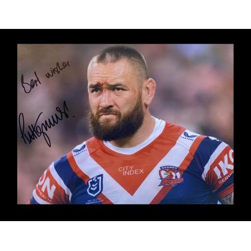 Jared Warren-Hargreaves Sydney Roosters signed photo h&s