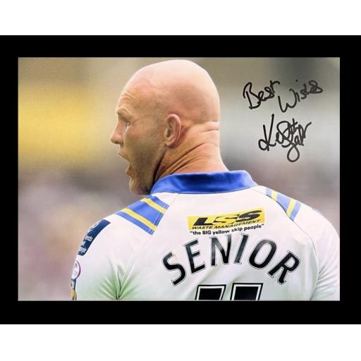 Keith Senior Leeds Rhinos signed photo h&s