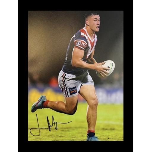 Joseph Manu Sydney Roosters signed photo